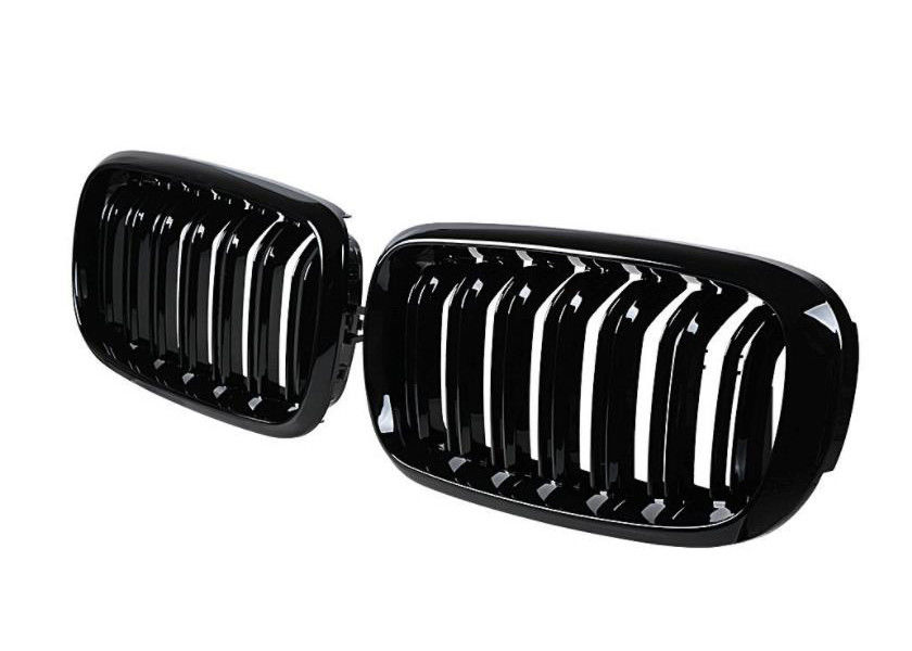 Błyszcząca, matowa, czarna plastikowa maska ​​samochodu ABS z przednią kratką nerkową